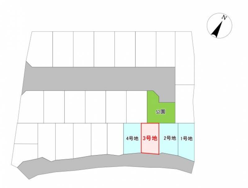 高知市鴨部  の区画図