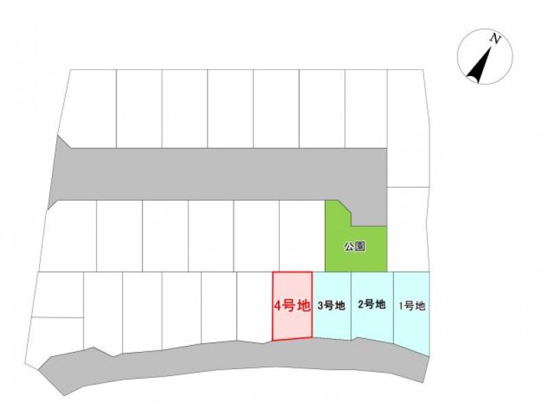 高知市鴨部  の区画図