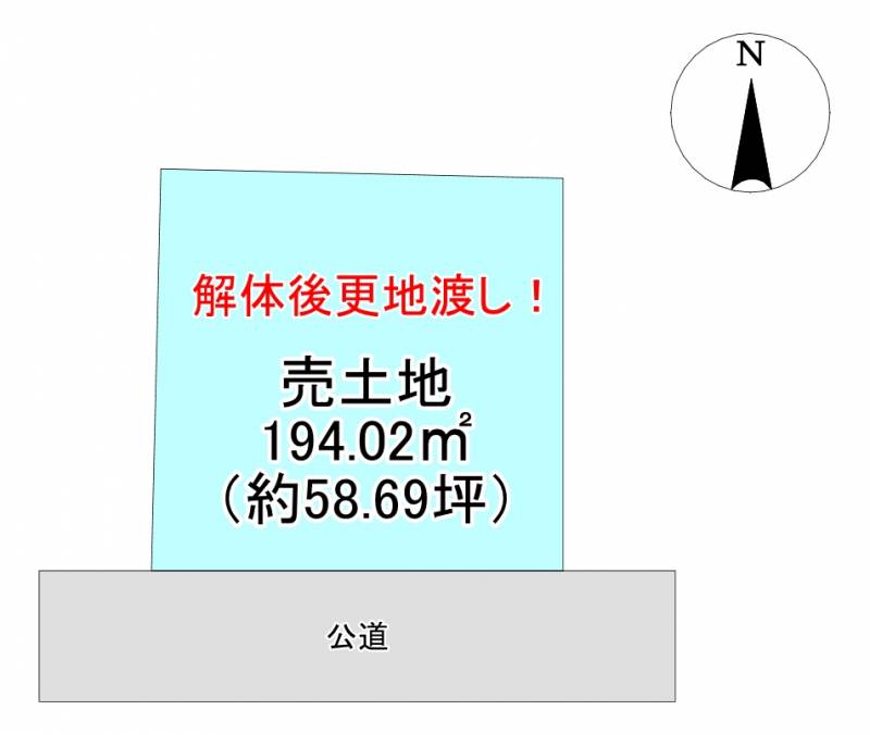 高知市瀬戸西町  の区画図