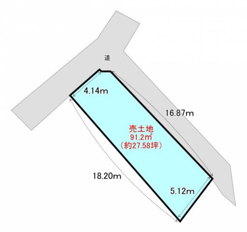 高知市東秦泉寺  の区画図