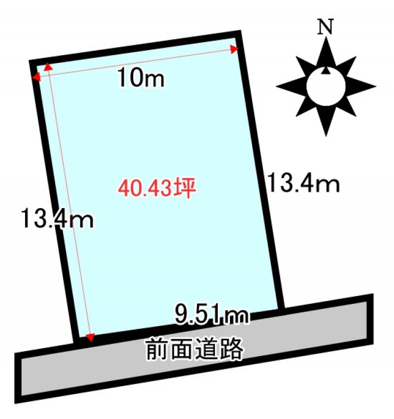 高知市八反町  の区画図