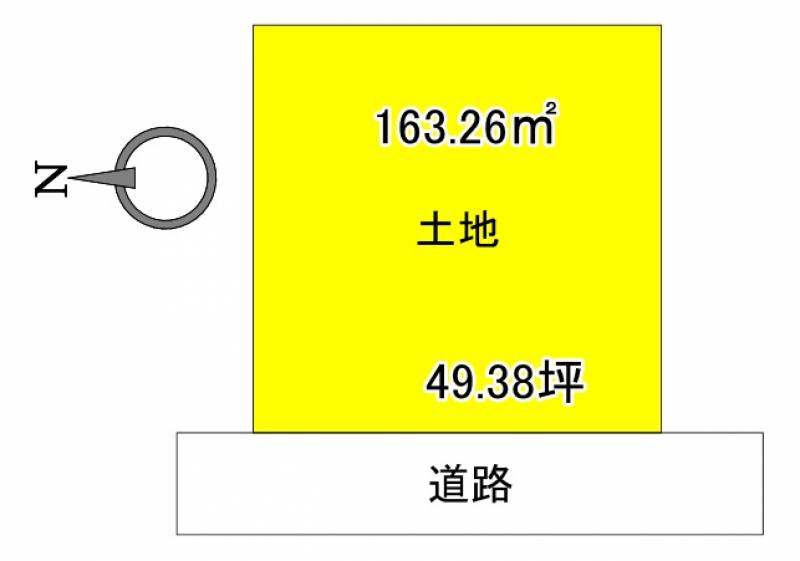 高知市中万々  の区画図