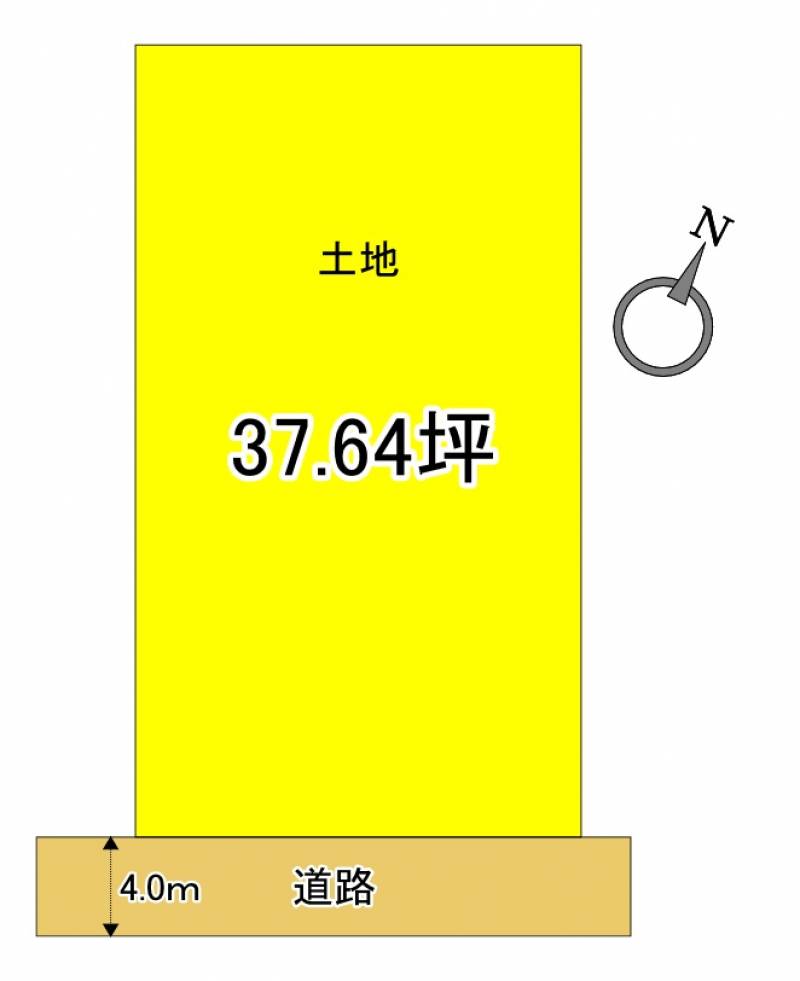 高知市鴨部  の区画図