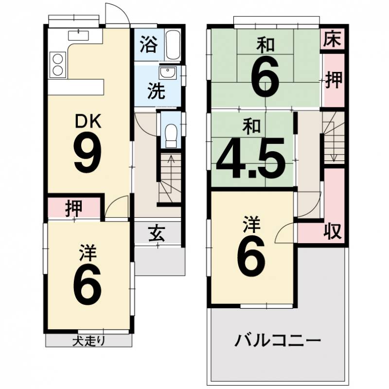 南国市大そね甲 一戸建 の間取り画像