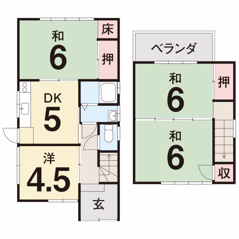 高知市一宮東町 一戸建 一宮東町４の間取り画像