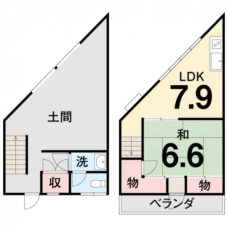 高知市弘化台 の間取り画像