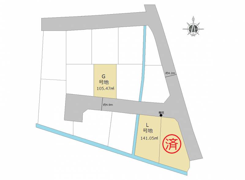 高知市朝倉丙 G号地の区画図
