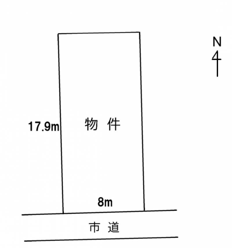 高知市横内 の区画図