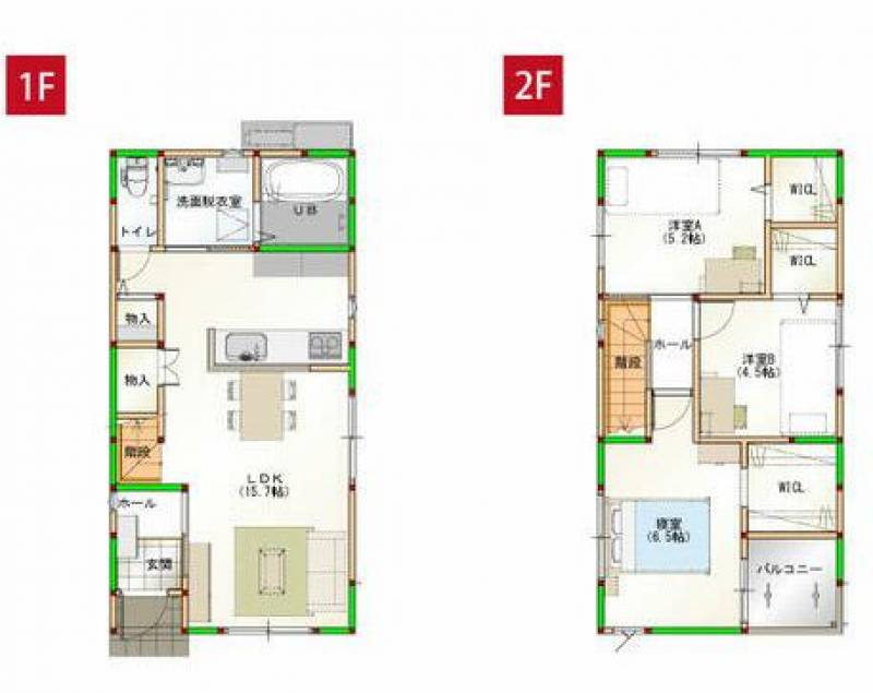 高知市福井扇町 一戸建 福井扇町②の間取り画像