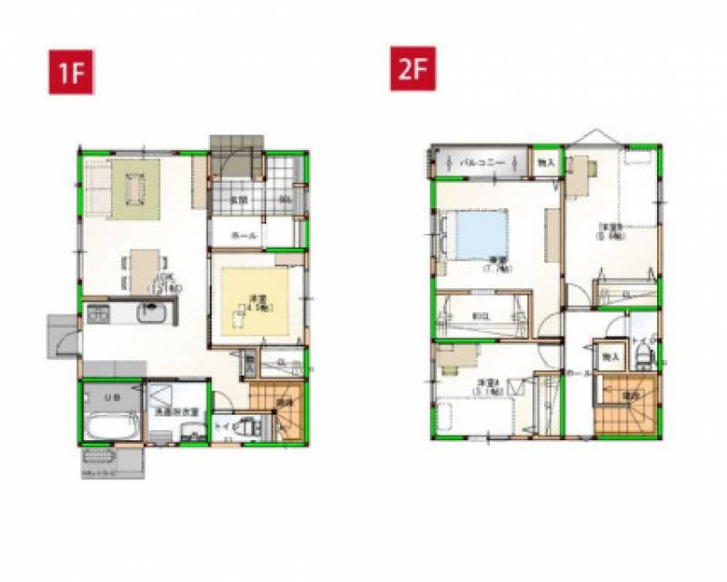 高知市一宮徳谷 一戸建 　一宮徳谷②の間取り画像