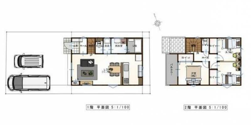 南国市田村 一戸建 　完成済みの間取り画像