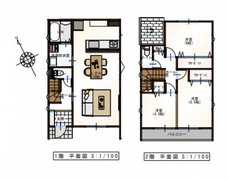 南国市田村 一戸建 の間取り画像