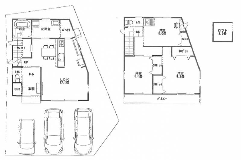 高知市朝倉丙 一戸建 （I号地）の間取り画像