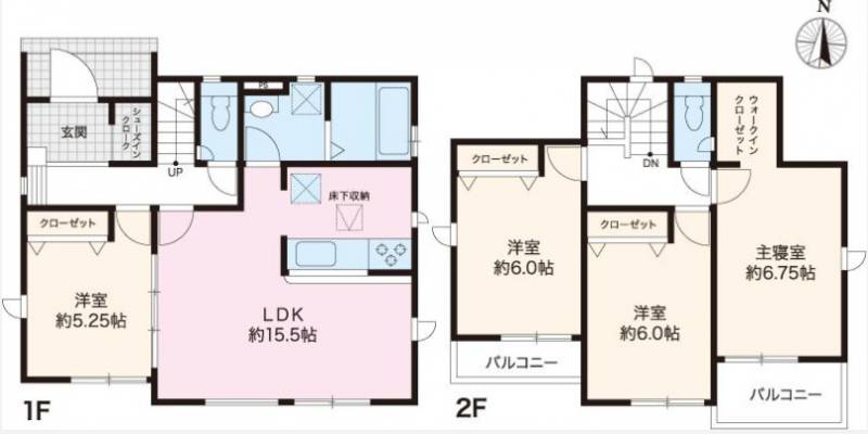 高知市介良乙 一戸建 （6期5棟3）の間取り画像