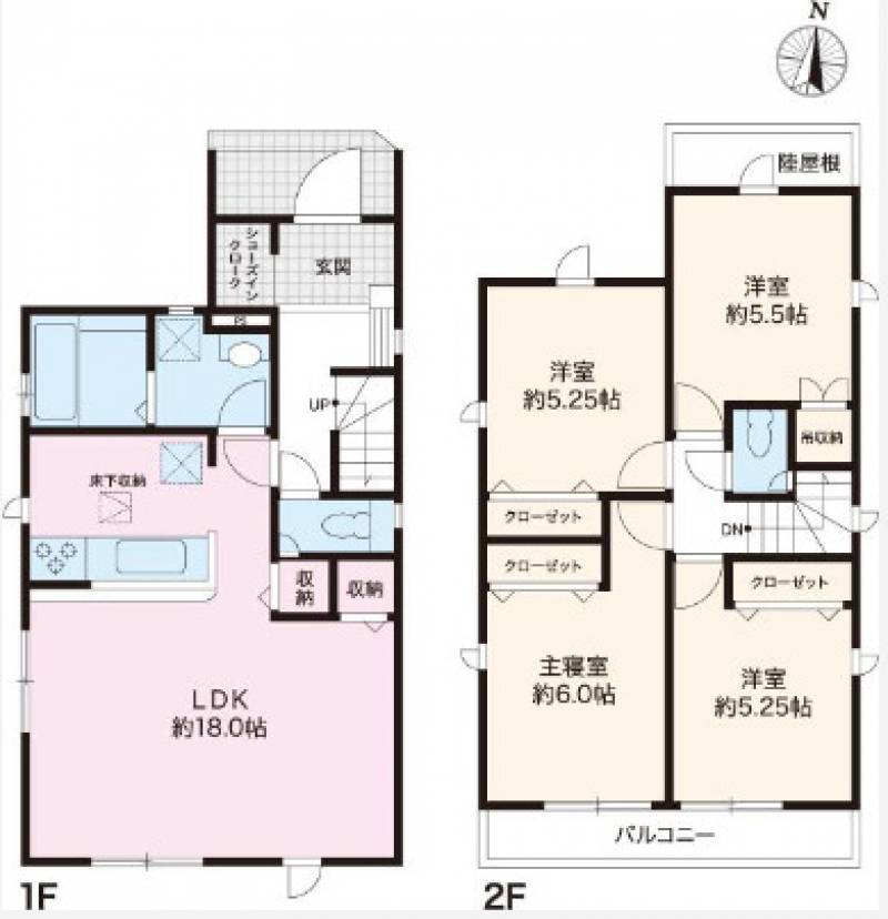 高知市介良乙 一戸建 （6期5棟4）の間取り画像