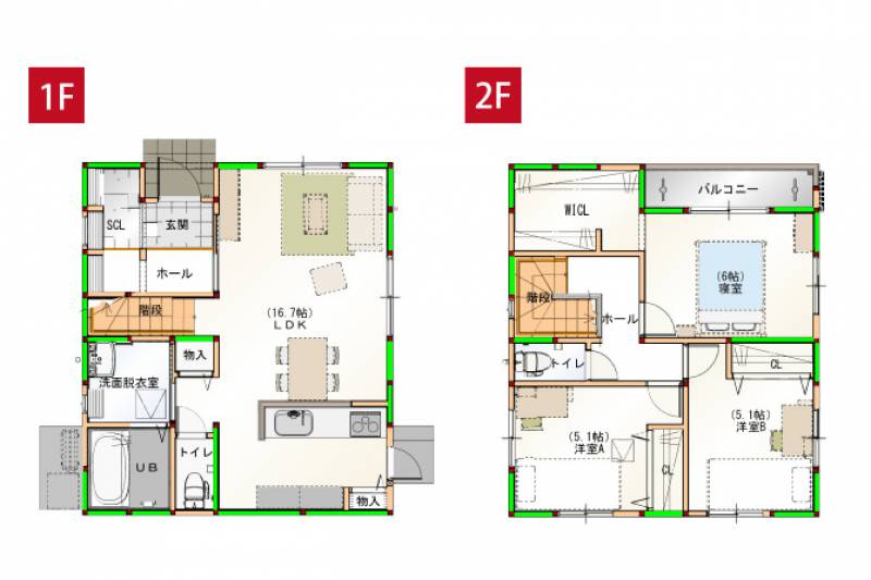 高知市朝倉丙 一戸建 朝倉⑫の間取り画像