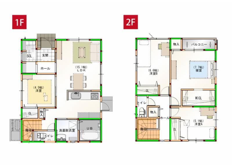 高知市朝倉丙 一戸建 朝倉⑬の間取り画像