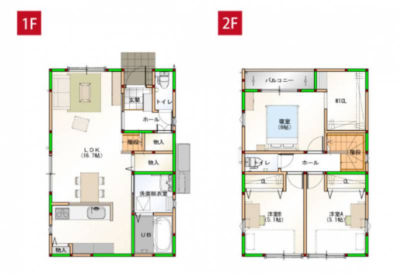 高知市塩屋崎町 一戸建 塩屋崎町⑤の間取り画像