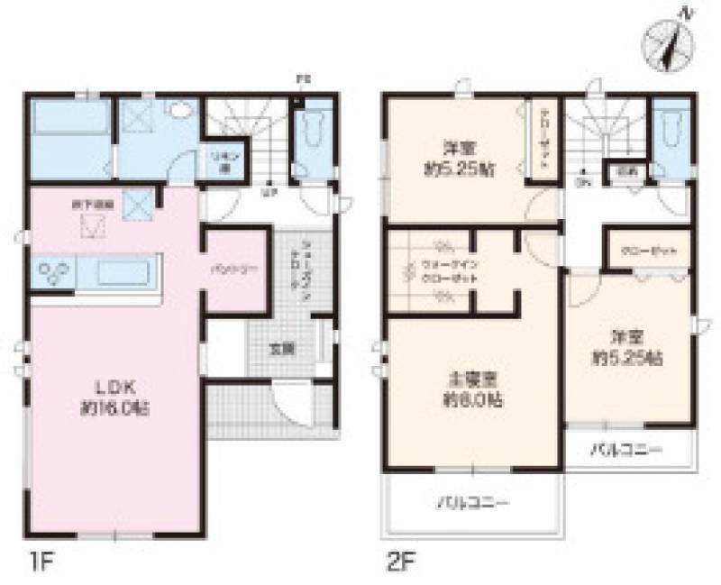 高知市桟橋通 一戸建 （5期3棟1）の間取り画像