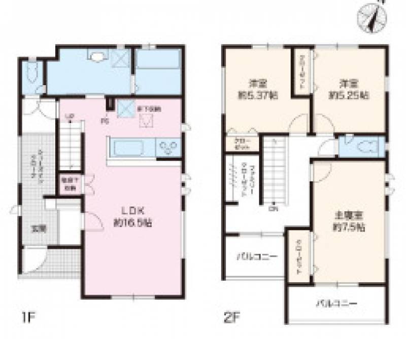 高知市桟橋通 一戸建 （5期3棟2）の間取り画像