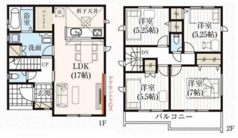 香南市野市町みどり野東 一戸建 （6棟6）の間取り画像