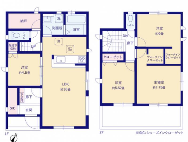 高知市桟橋通 一戸建 （6期5棟4）の間取り画像