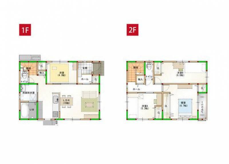 高知市一宮中町 一戸建 一宮中町⑥の間取り画像