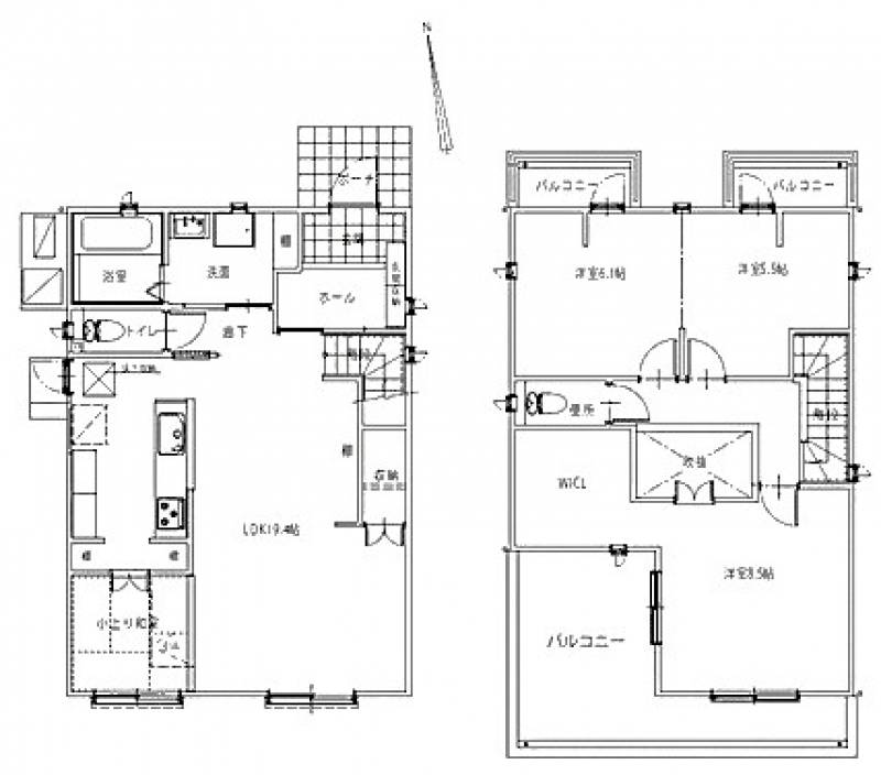 南国市篠原 一戸建 （D号地）の間取り画像