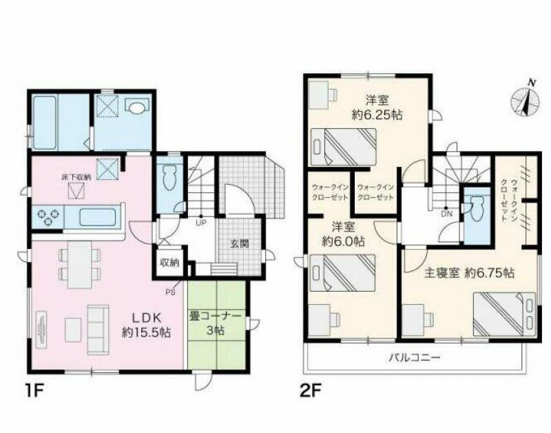 高知市高見町 一戸建 （高見町1棟）の間取り画像