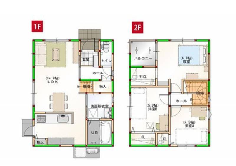 土佐市蓮池 一戸建 　土佐市⑦の間取り画像