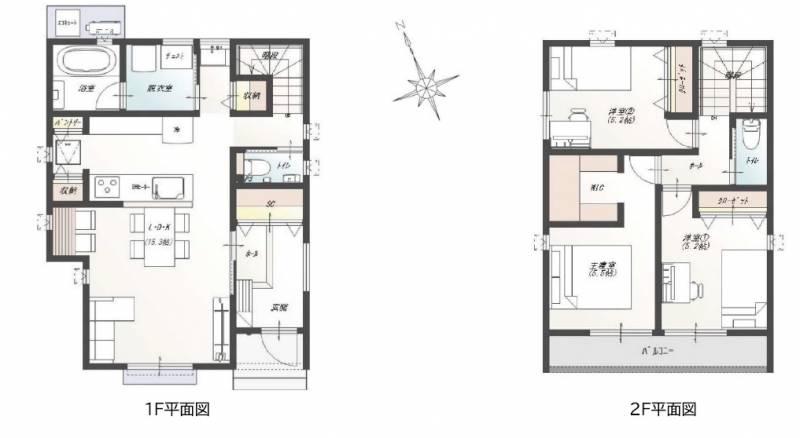 高知市針木本町 一戸建 の間取り画像