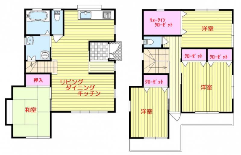 高知市一宮東町 一戸建 の間取り画像