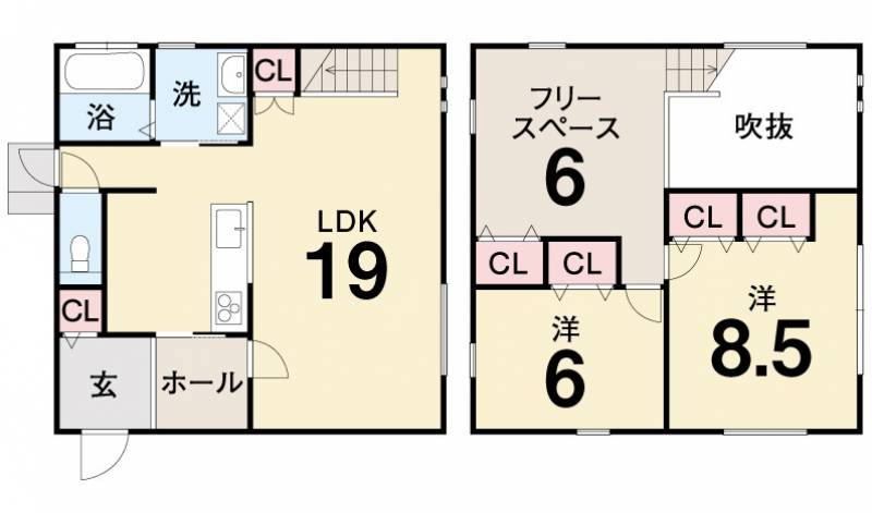 南国市岡豊町滝本 一戸建 の間取り画像