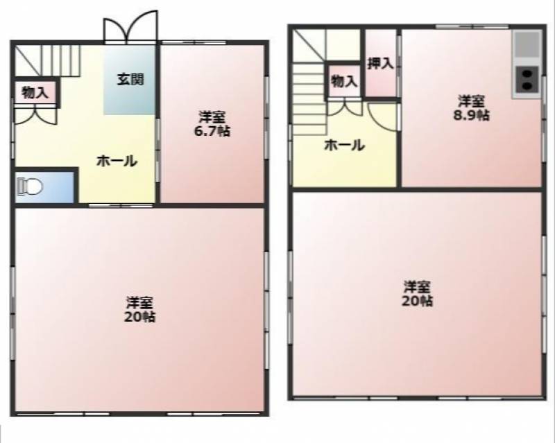 高知市北竹島町 一戸建 の間取り画像