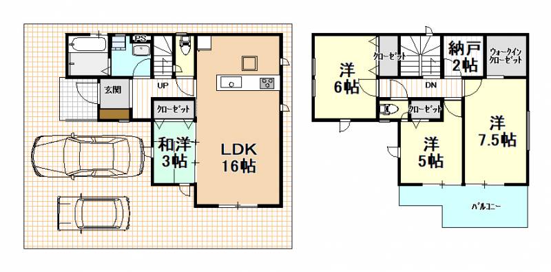 高知市竹島町 一戸建 ５期３号棟の間取り画像