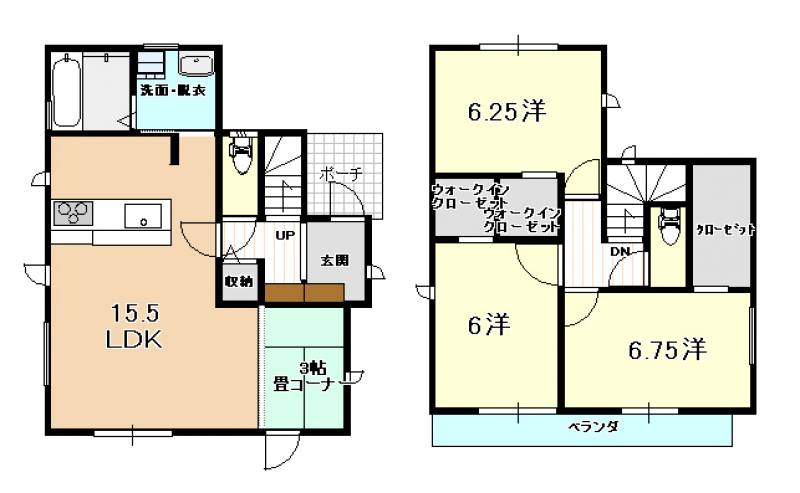 高知市高見町 一戸建 の間取り画像