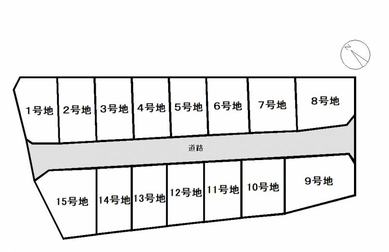 高知市長浜 6号地の区画図