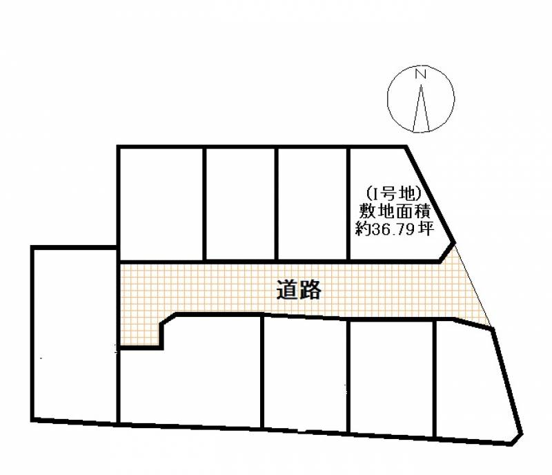 高知市朝倉丙 I号地の区画図