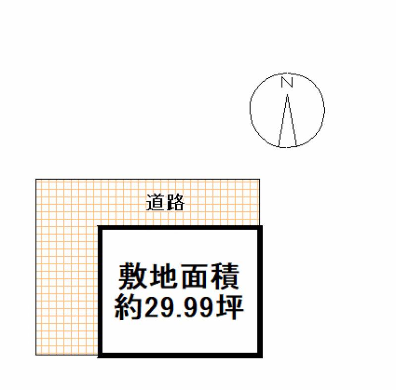 高知市比島町 北の区画図