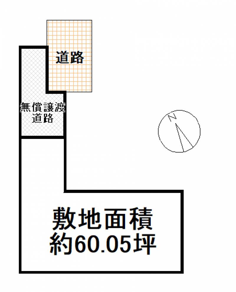 高知市一宮徳谷 Aの区画図