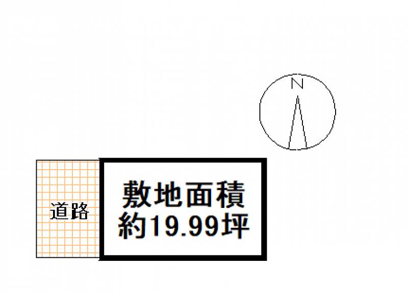 高知市比島町 南の区画図