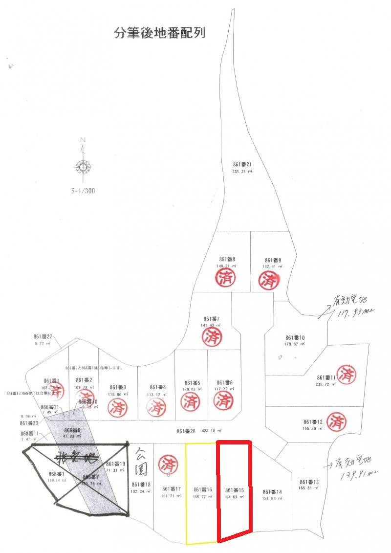 高知市福井町 の区画図