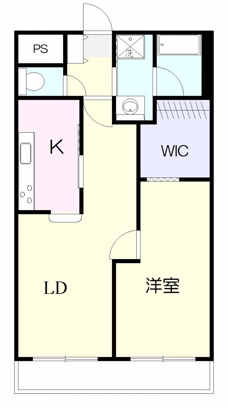 ダイアパレス上町 ６０５の間取り画像