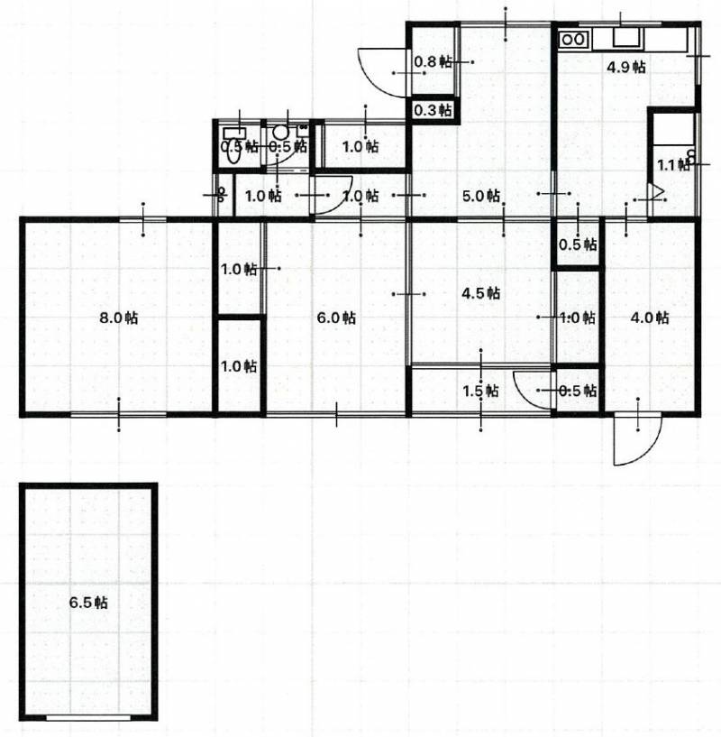 土佐市宇佐町宇佐 一戸建 の間取り画像