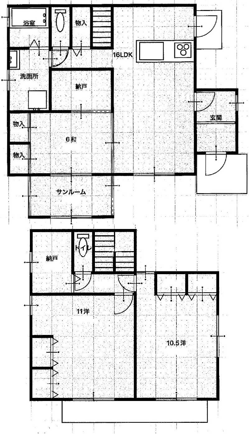 高知市春野町南ケ丘 一戸建 の間取り画像