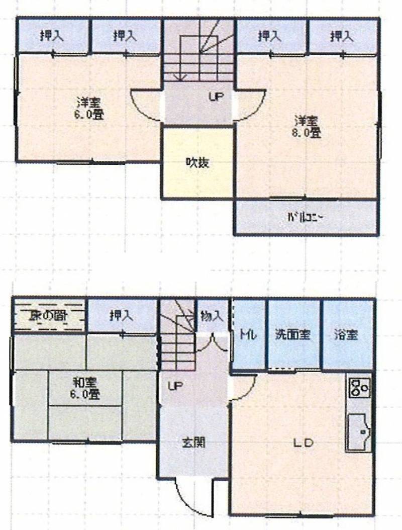 香南市吉川町古川 一戸建 の間取り画像