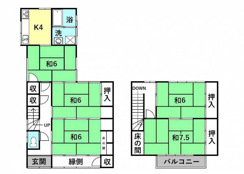 高知市宮前町 一戸建 の間取り画像