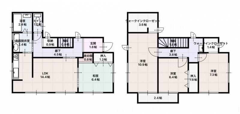 高知市越前町 一戸建 の間取り画像