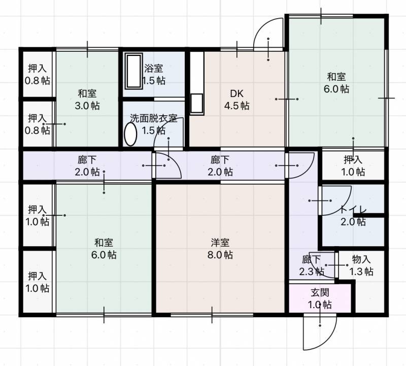 高知市種崎 一戸建 の間取り画像