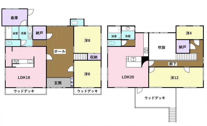 高知市長浜 一戸建 の間取り画像